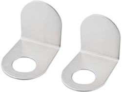 Juego de 2 soportes de pared de acero inoxidable para ducha, champú y jabón, con orificio Gokoco