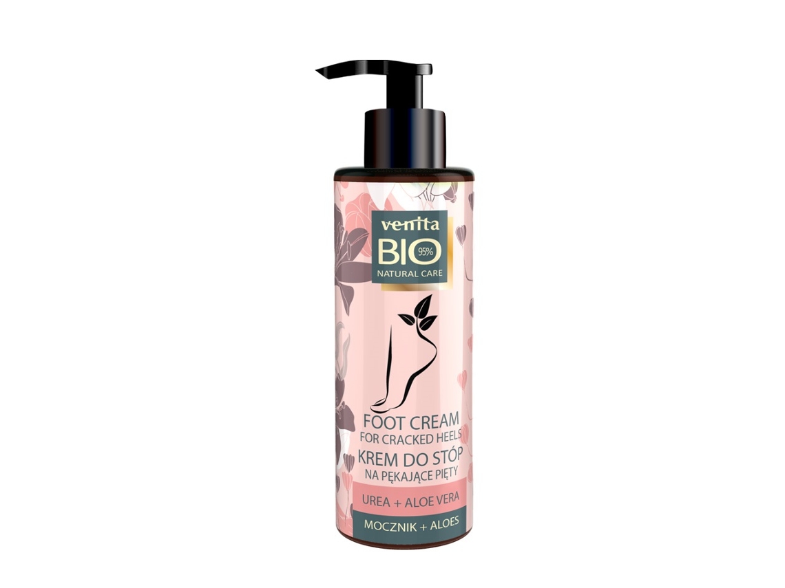 Venita Bio Crema Natural para Pies Agrietados con Extracto de Urea y Aloe, 100ml