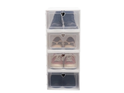 Organizador de zapatos, diseño apilable, uso versátil, transparente OEM