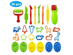 Ats-kit De Modelado De Arcilla Cristal Diy Con Moldes, 26 Piezas, Herramientas De Plastilina Para Niños, Regalo Ideal