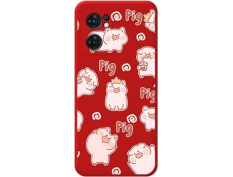 Carcasa para Oppo Find X5 Lite 5G TUMUNDOSMARTPHONE Silicona Líquida Dibujos Rojo