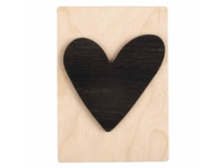 Forma de madera negra 14.8 x 10,5 cm.