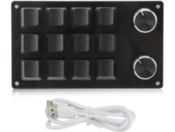 Mini Teclado Mecánico Multifunción Programable De 12 Teclas Con Macros