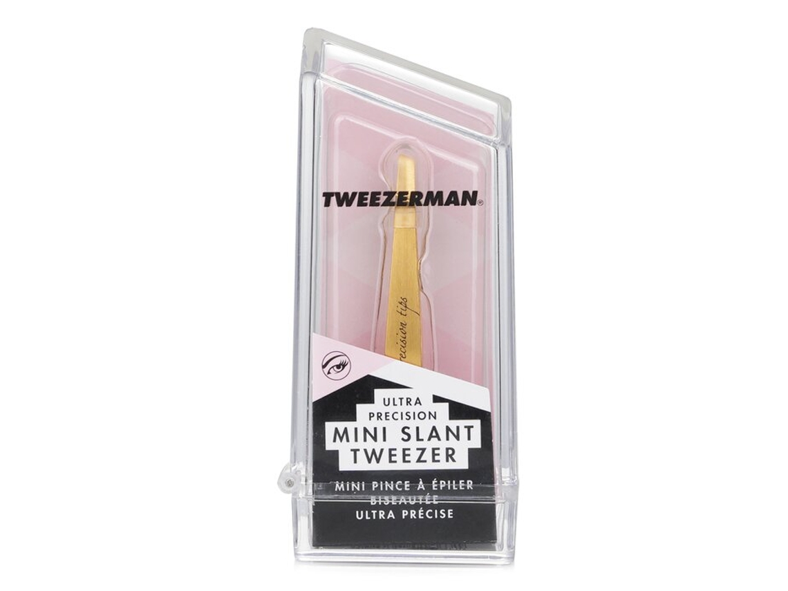 Mini pinzas inclinadas de ultra precisión (colección Studio) Tweezerman (revestimiento de estaño)