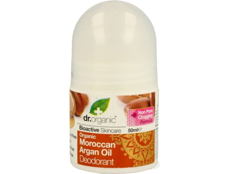 Desodorante DR. ORGANIC Roll-On Aceite de Argán Bio (50 ml)