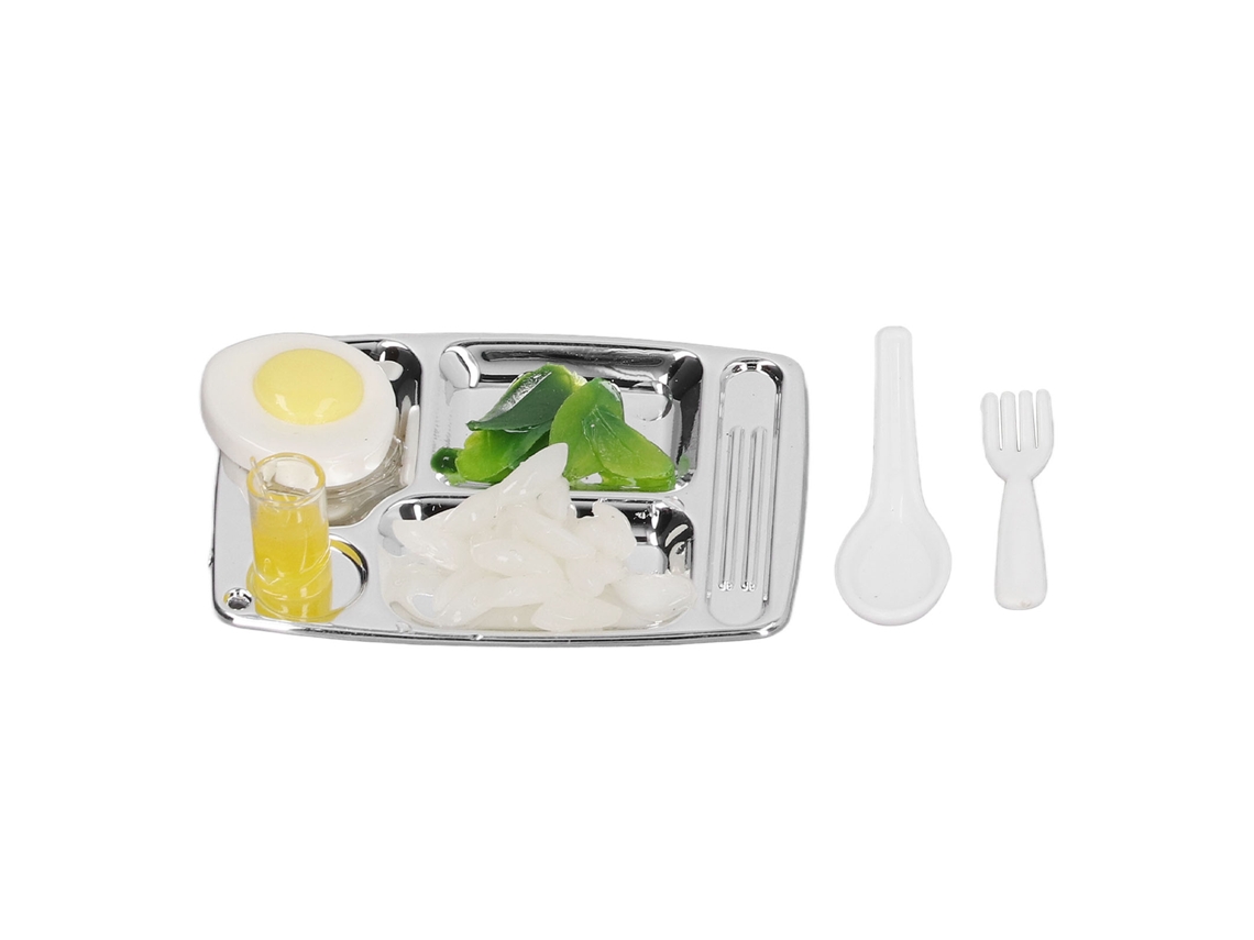 Ats-plato De Cena Miniatura Simulación Comida Bebida Para Muñecas Juguete Accesorios Diy