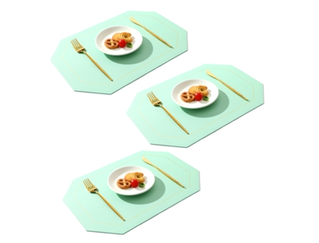 Tapete Para Platos Verde Menta: Versatilidad, Lavable Y Duradero JEIIBRZUI