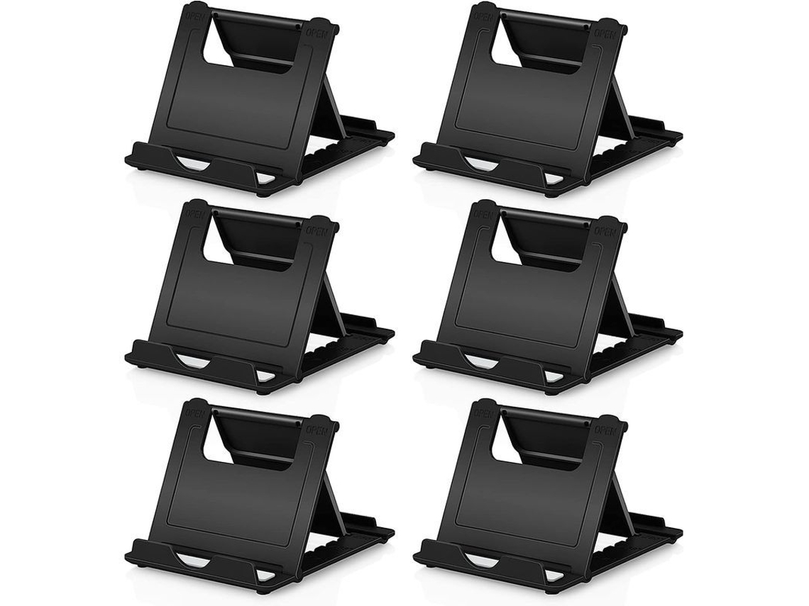 Soporte Para Teléfono Móvil - 6 Unidades, Plegable, 71x83 Mm, Multiángulo, Ligero, Para Uso Sobre Mesa, Compatible Con Smartphones Y Tablets.