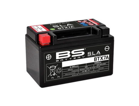 Batería de moto BS Battery SLA BTX7A - C (10Hr) - C (20Hr)
