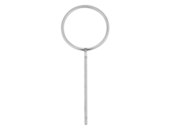Soporte De Anillo Cerrado De Acero Inoxidable Para Uso En Laboratorio, 120 Mm