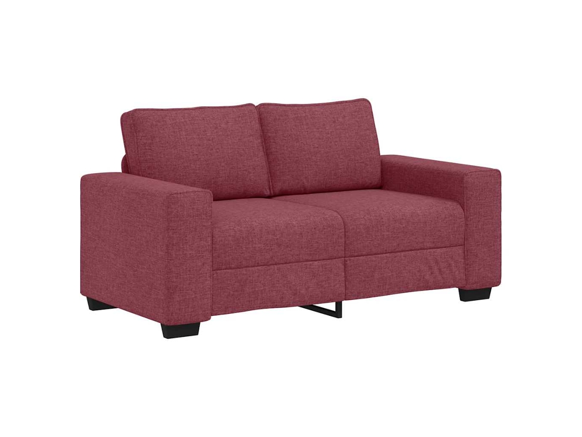 Maison Exclusive - Sofá De 2 Plazas Color Rojo Vino, 160x77x82 Cm, De Tela