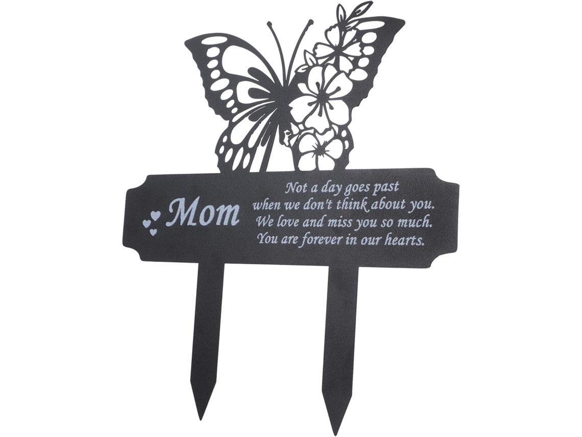 Placa conmemorativa para una tumba en un cementerio, decoración de jardín. Vayotoy