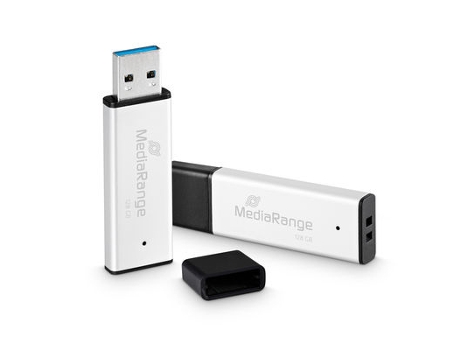 Pen Drive USB MediaRange MR1902 128 GB USB Type-A 3.0 Black, Silver