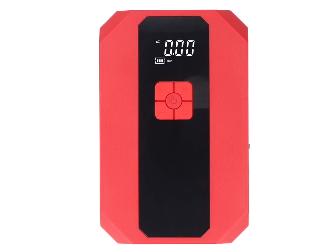 Arrancador de coche de 12 V y 99800 mAh con compresor de aire, luz LED y batería portátil.