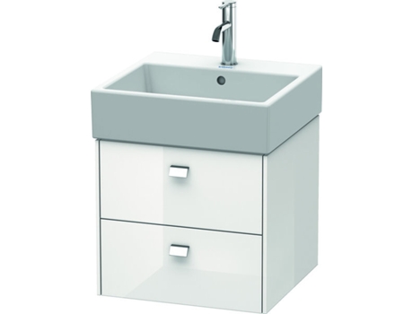 Mueble bajo encimera DURAVIT Brioso 48,4 x 45,9 cm 2 cajones incl. hueco para sifón y delantal para lavabo Vero Air 235050