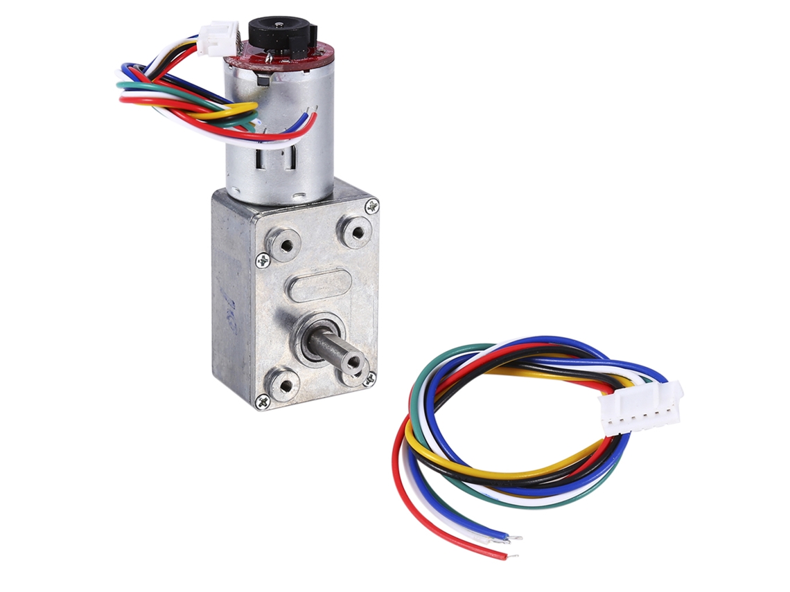 Motorreductor De Cc Con Codificador, Caja De Engranajes, Alto Par, Autoblocante, 10 Rpm