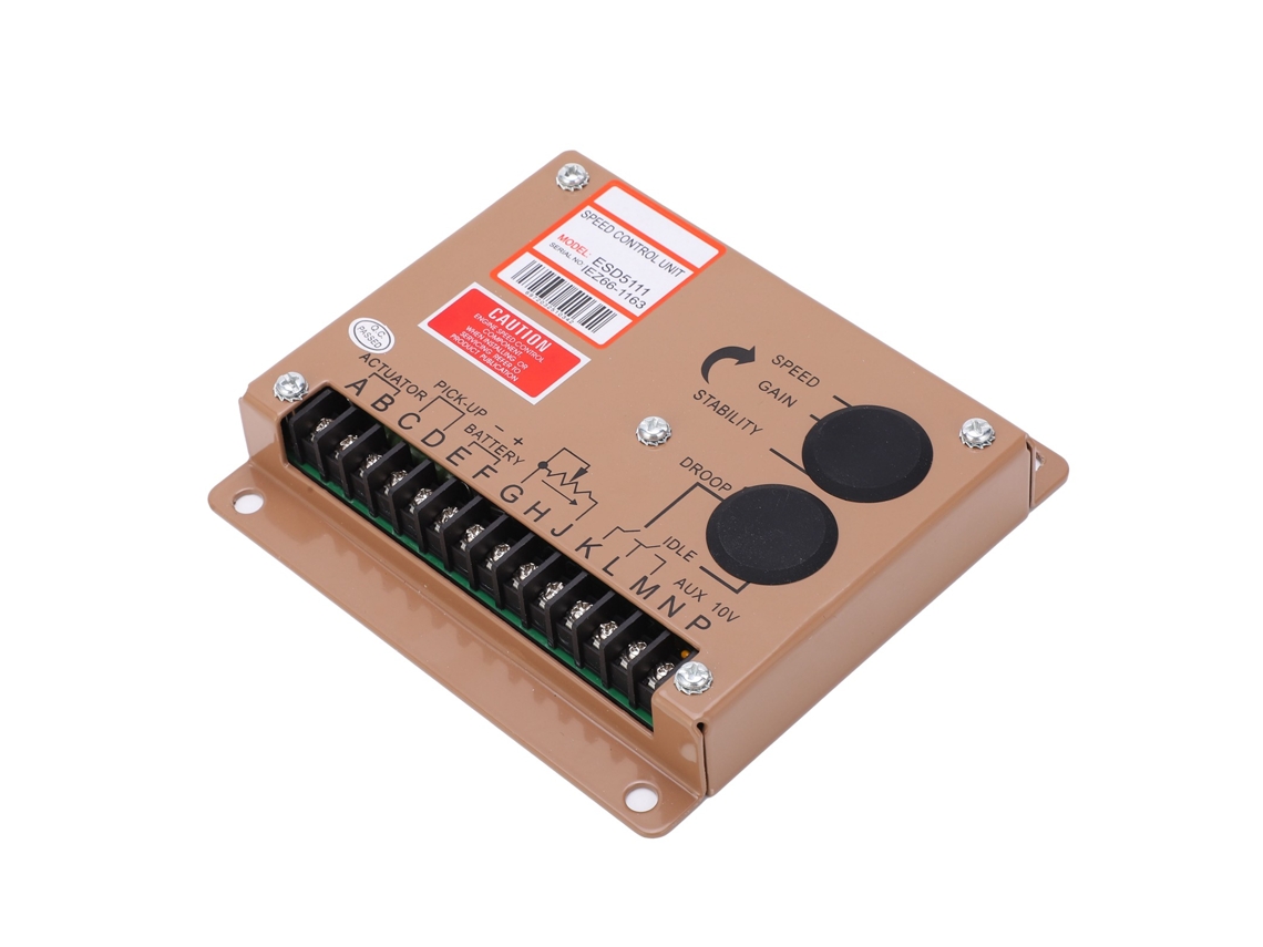 Placa reguladora de velocidad ESD5111 para generador con regulador eléctrico (12 V/24 V CC)