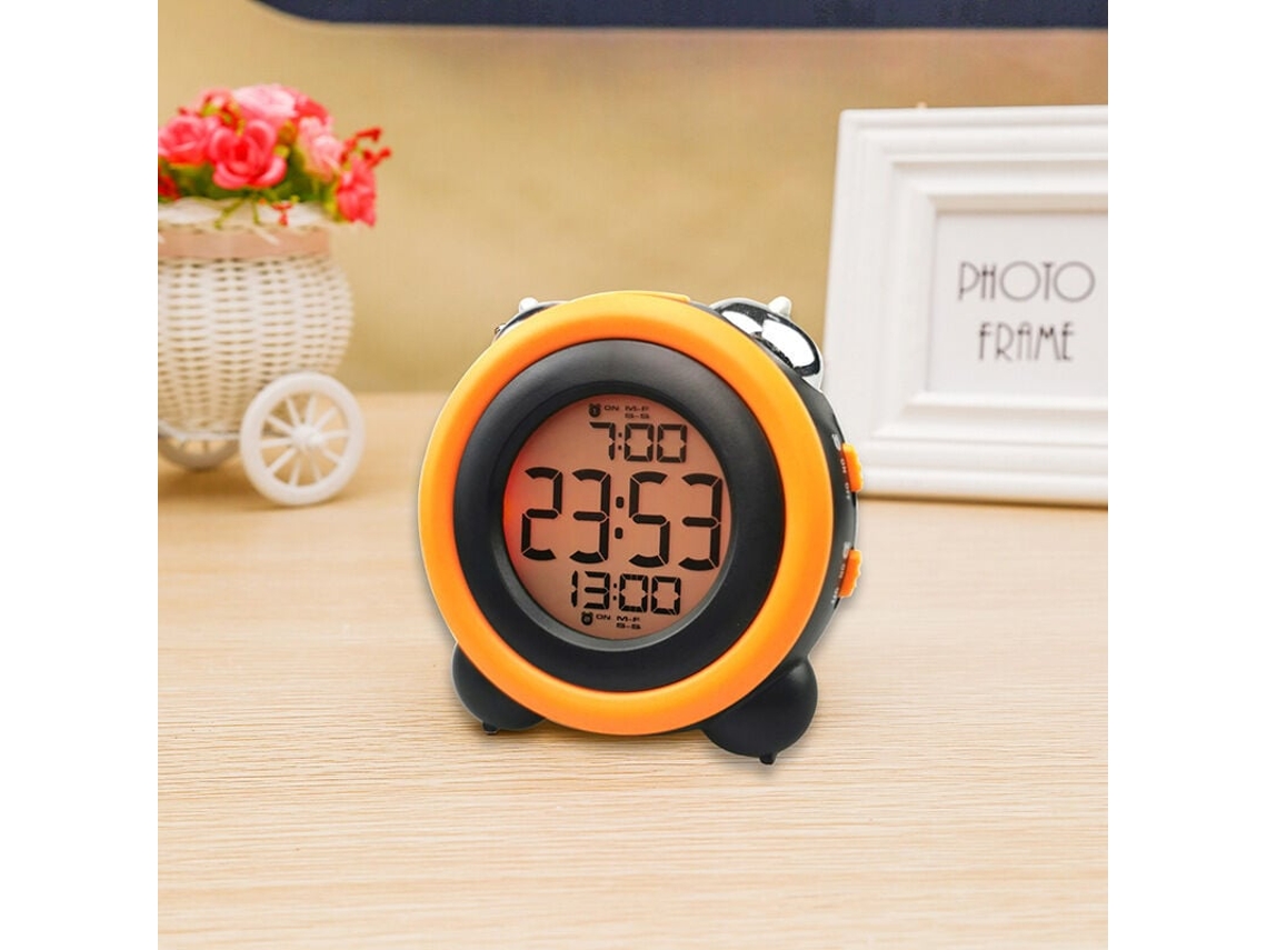 Despertador Fuerte Para Dormilones, Alarma Opcional, Alarma Doble, Función Snooze.