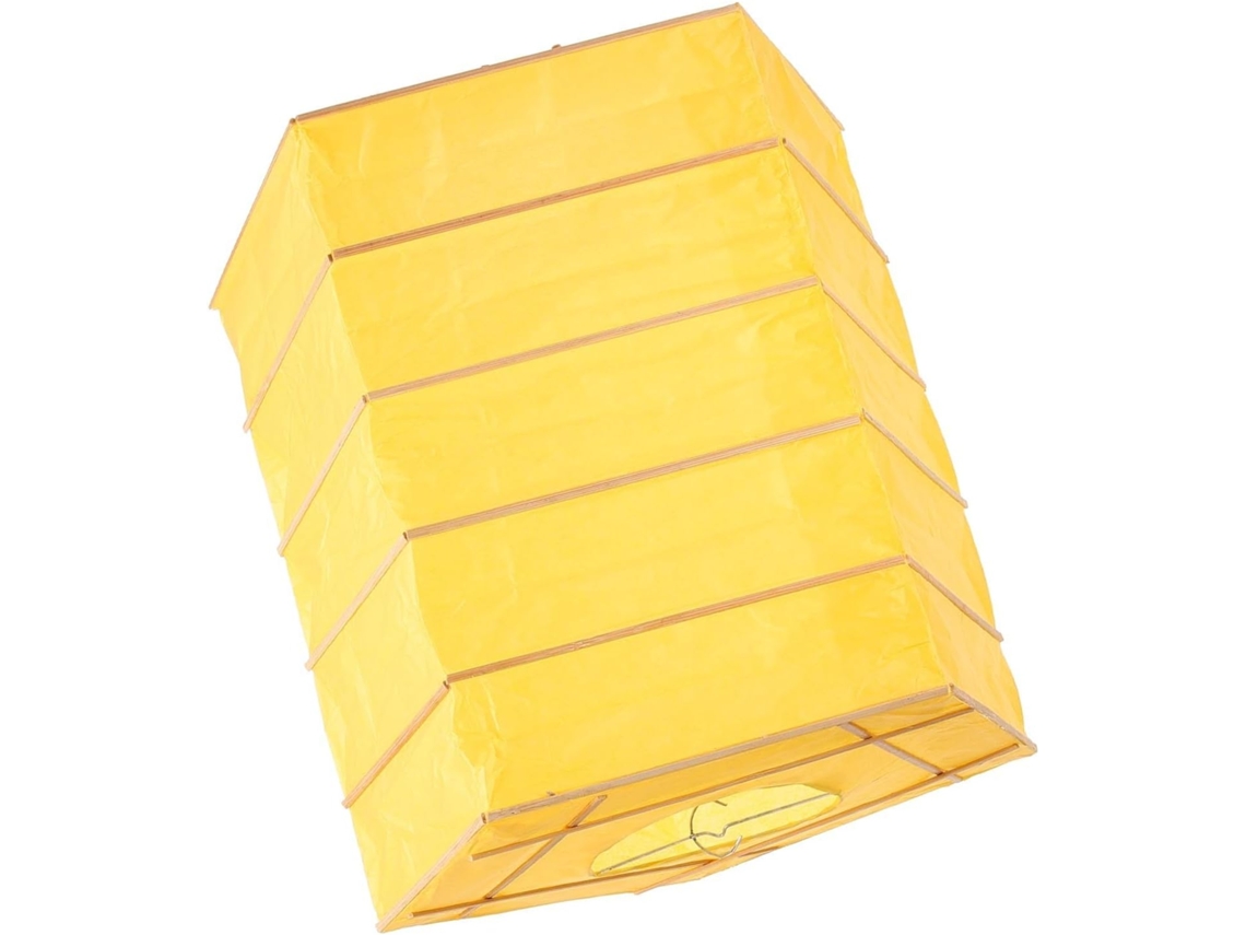 Cubierta de papel cuadrada plegable de 30x30 cm, ligera, para difusor de luz de techo suspendido. SFUSHOS