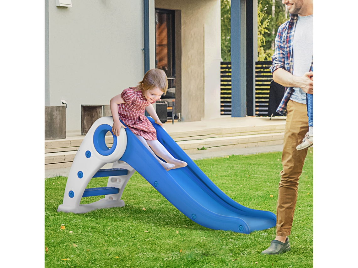 Tobogán infantil plegable para niños de 18 a 36 meses con escalera y rampa larga para uso en parques infantiles de interior PMM CAPITALI