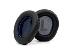 Almohadillas para auriculares JBL Quantum Q100, espuma suave, negro y azul.