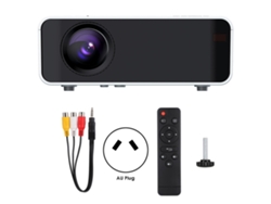 Proyector LED portátil con pantalla HD y sincronización USB