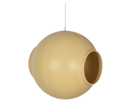 Casota de Pájaros ESSCHERT DESIGN (Beige - 18 x 18 x 18 cm)