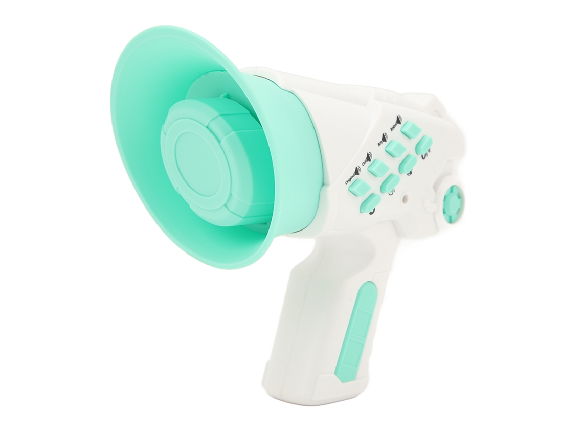 Megáfono Divertido Con Múltiples Efectos De Voz, De Plástico Verde Claro, Juguete Transformador De Voz Para Niños Y Niñas.