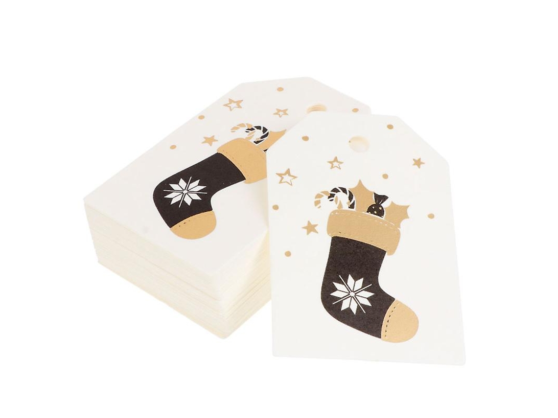 100 Piezas Etiqueta De Regalo De Navidad