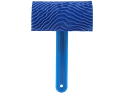 Rodillo De Pintura Con Patrón De Madera Azul En Relief Para Decoración De Paredes Herramienta Diy