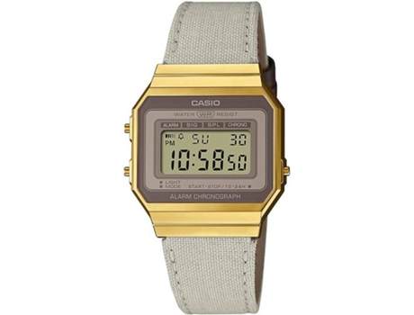 Reloj Digital CASIO Vintage Hombre (Acero y Resina - Dorado)