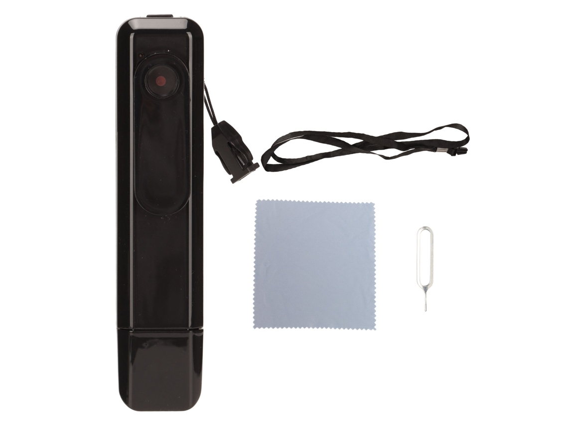 Câmera Corporal Portátil Hd 1080p 30fps Gravção Em Loop Operação Com Um Botão Usb Mini Pc