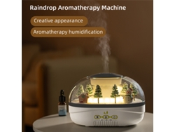Difusor de aroma Raincloud, 400 ml, ultrasónico por goteo con 7 modos de luz nocturna. Mdug