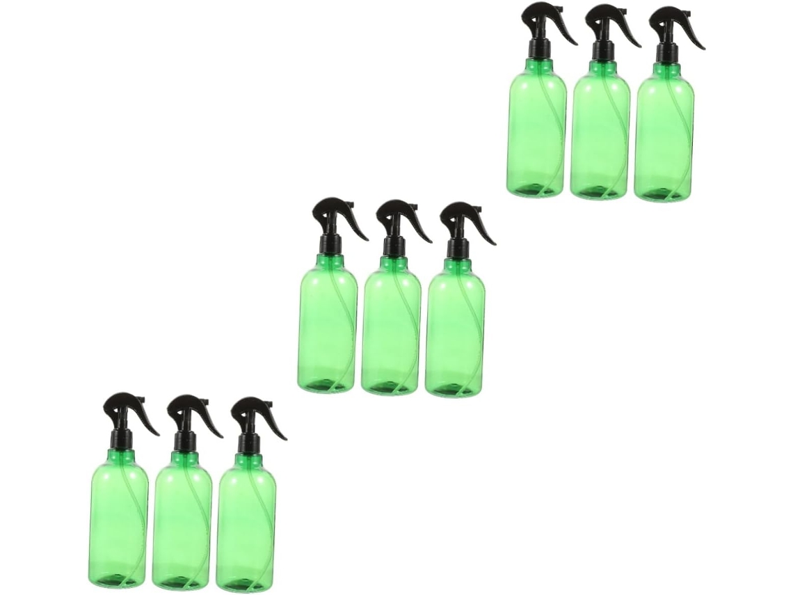 3 Juegos De Boquillas Pulverizadoras De Cuello Largo Good Man Para Botellas De Plástico, Color Verde.