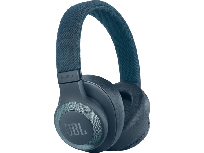 Auriculares Bluetooth JBL E 65 Bt Nc (Over Ear - Micrófono - Noise Cancelling - Azul)