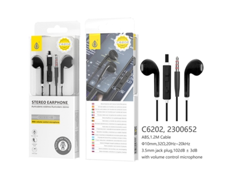 Auriculares Con Cable ONEPLUS C6202 (Negro)