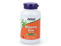 Complemento Alimentar NOW Slippery Elm 100Cap. 400Mg. (Olmo Rojo)  Now (100 cápsulas)