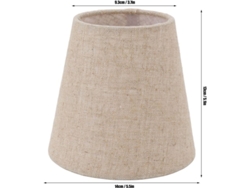 Pantallas De Lámpara Pequeñas De Tela De Lino, Juego De 6.