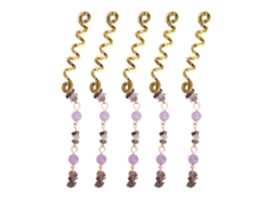5 anillos para rastas de aleación exótica, anillos para el cabello, espirales grandes, joyería para el cabello trenzado