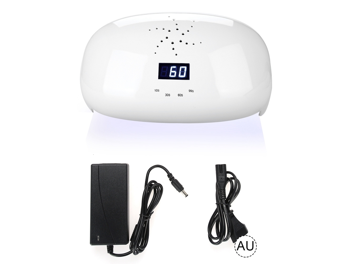 Lâmpada Uv Led Potente 78w Para Unhas Com Sensor Automático E Ventilador Para Secar Rápido Todos Os Géis De Manicura