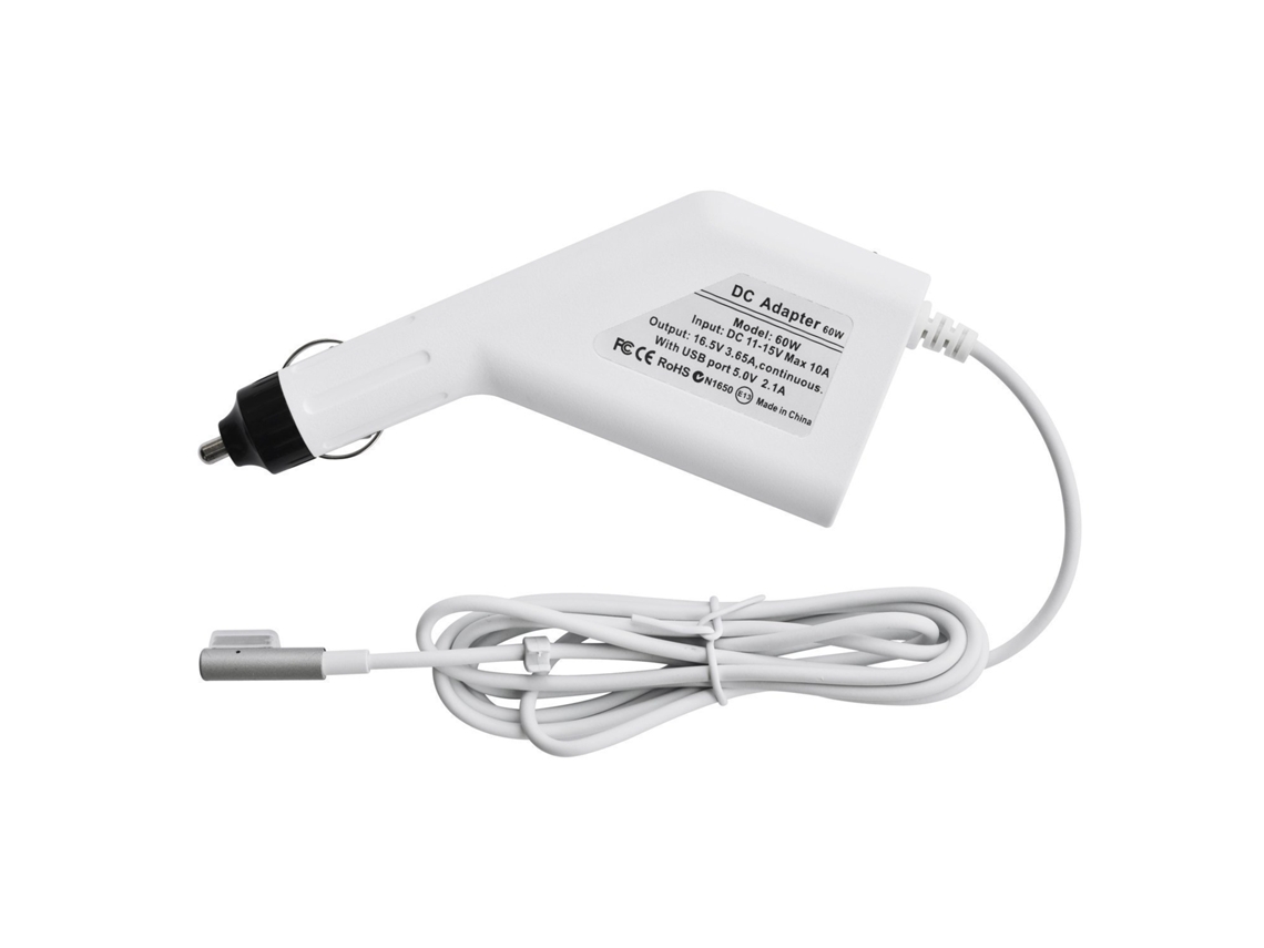 Cargador de Mechero para Apple MacBook Magsafe 1 Tipo L (60W) SIURN