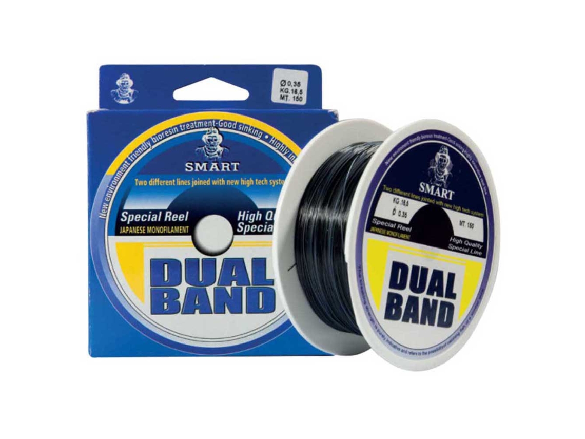 Monofilamento Dual Band 150 M Preto 0.250 Mmmaver