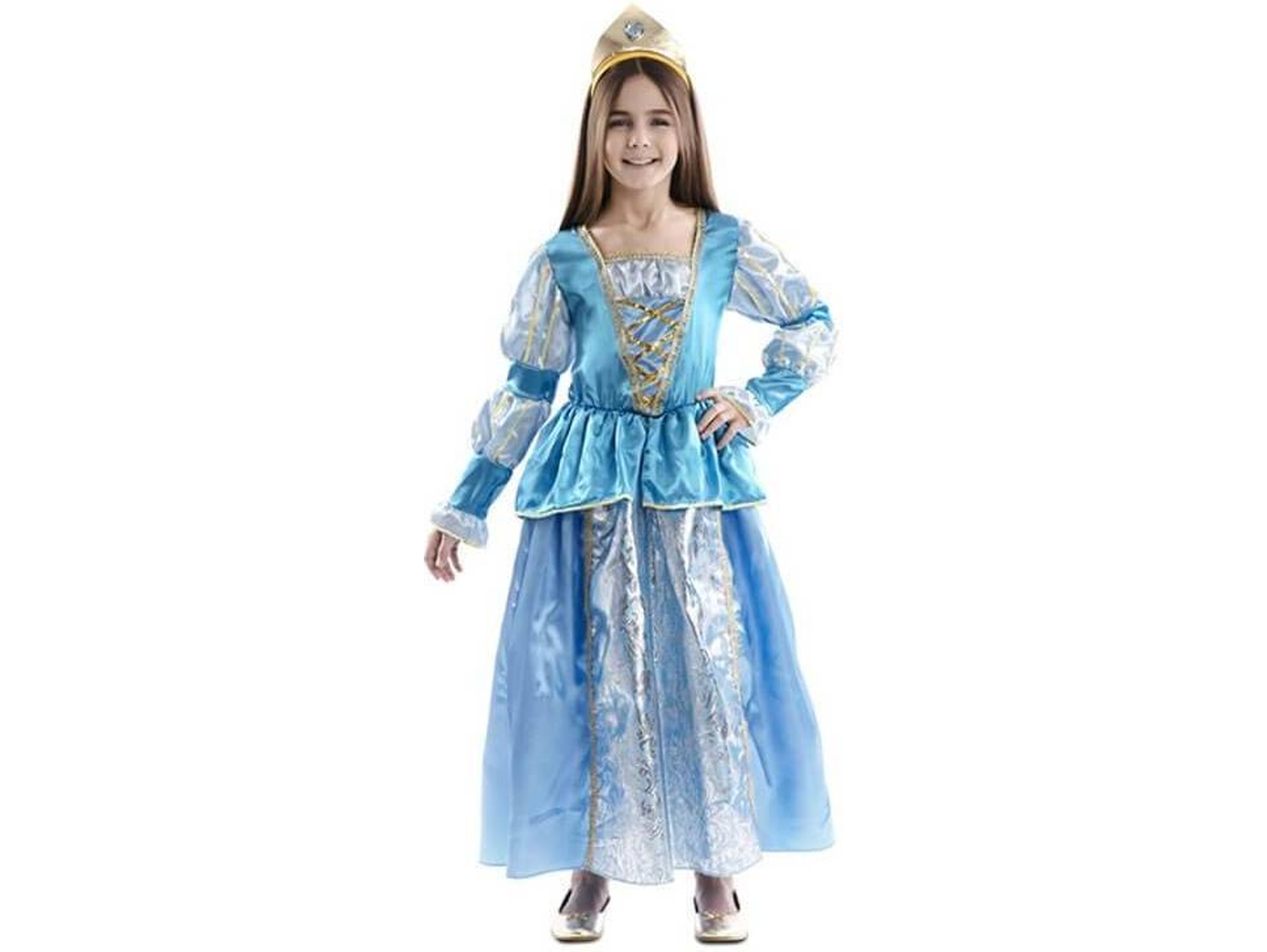 Disfraz de Niña DISFRAZZES Princesa Azul (Talla: 5 a 6 años)
