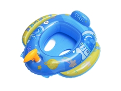 Flotador de seguridad para bebés con toldo resistente a los rayos UV para uso en exteriores.