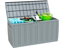 Baúl de Almacenamiento GH91 GARDEN HOUSE GARAGE 91 270 Litros (Gris - Resina - 117x45,5x57 cm)