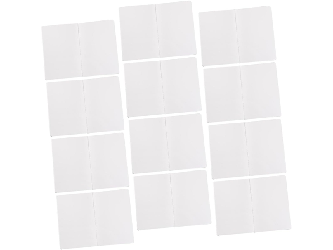 Juego De 20 Cuadernos Lisos De Piel De Becerro Blanca Para Niños Y Niñas.