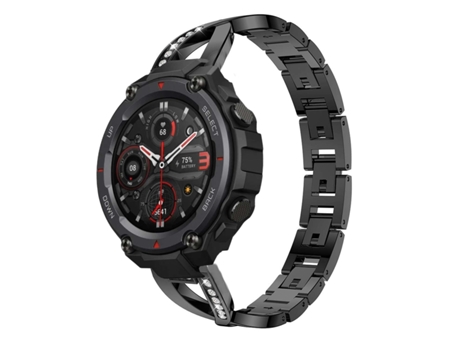 Correa Pulsera Acero Luxury para Amazfit T-Rex 2 Negro