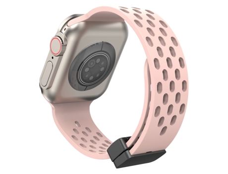 Correa de Silicona para Smartwatch con Cierre Magnético para Apple Watch Series 9, 8 y 7 41mm / SE 3 y SE 2, 6 y SE y 5 y 4 40mm / 3 y 2 y 1 38mm (...