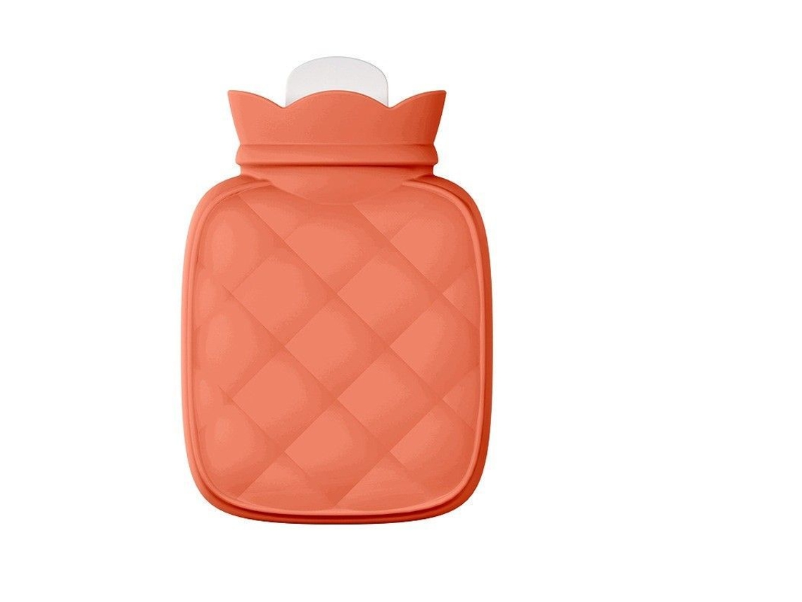 Botella De Agua Caliente De Silicona Linjou Con Funda Y Bolsa Tejida Para Calentamiento Y Compresas Frías/calientes
