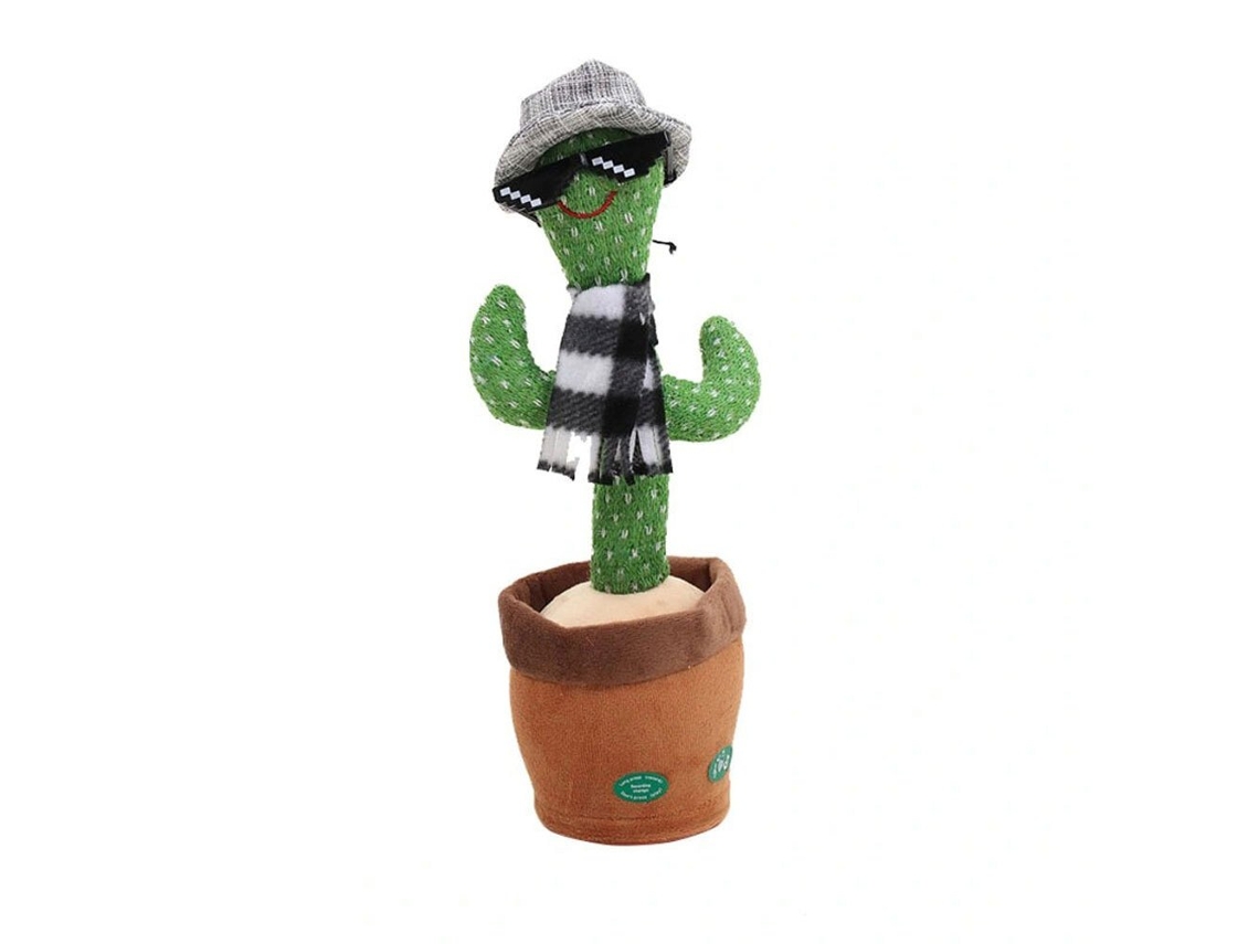 Peluche Interactivo Cactus Bailando Arzopa | Gafas De Sol | Repetir Escuchar | 120 Canciones